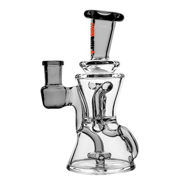 Mini Recycler Dab Rig: 7" Hourglass Recycler - VapeBrat Smoke