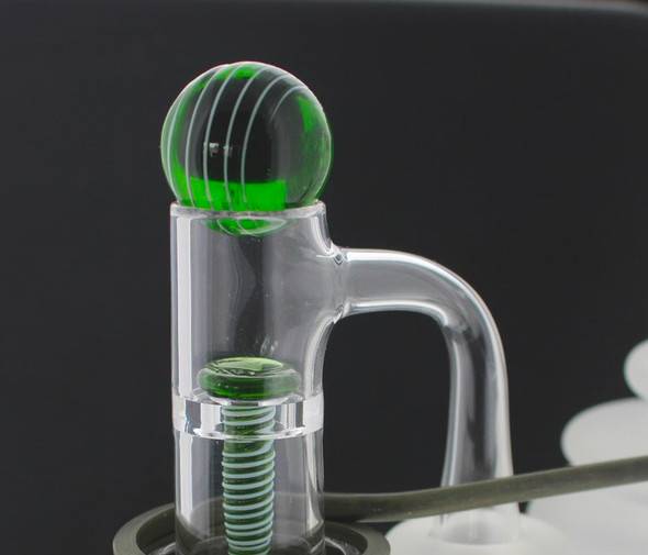 VapeBrat Terp Slurper Enail Banger Column: 14mm Male 90 Degree 35mm - VapeBrat