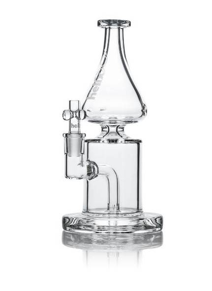 Helix GRAV Helix Clear Straight Base W/ Fixed Downstem Water Pipe 