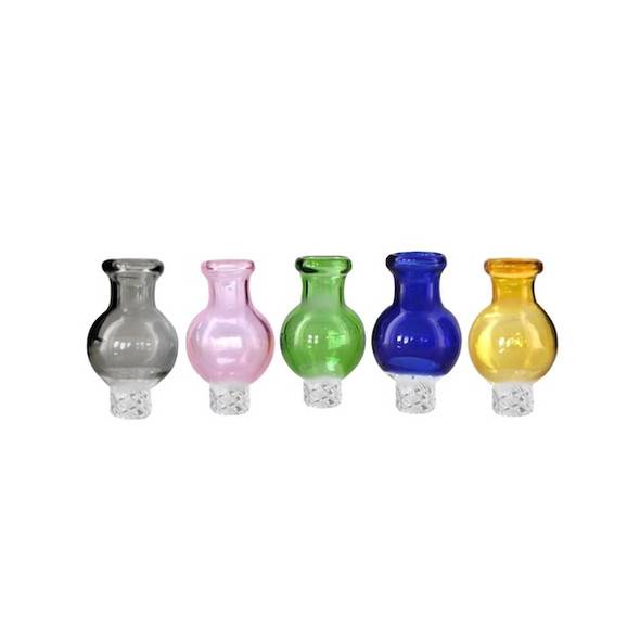 VapeBrat Vortex Spinner Bubble Carb Cap 20mm: Colored Glass Carb Caps