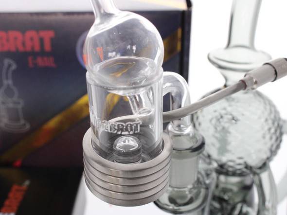 VapeBrat Core Reactor Banger Quartz Enail Kits: VapeBrat Micro with 25mm Enail Coil 