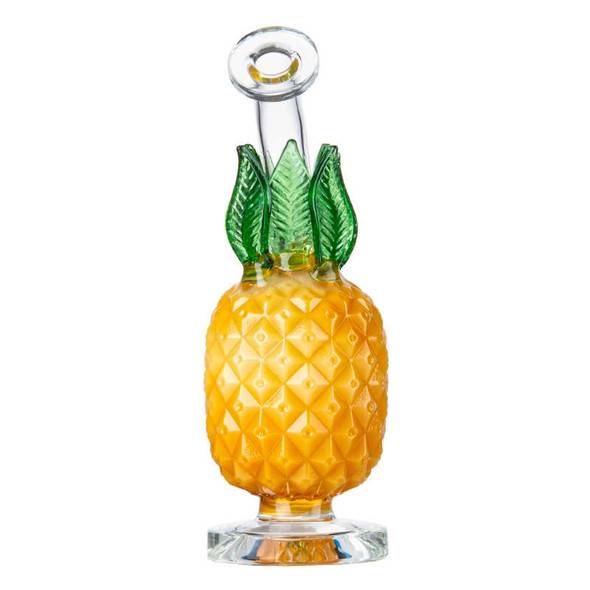  Pineapple Bong: 7.8" Pineapple Dab Rig - Amber 