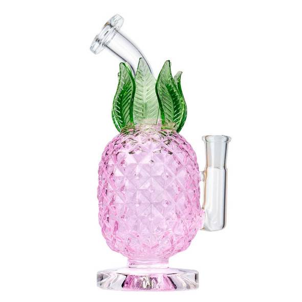  Pineapple Bong: 7.8" Pineapple Dab Rig - Pink 