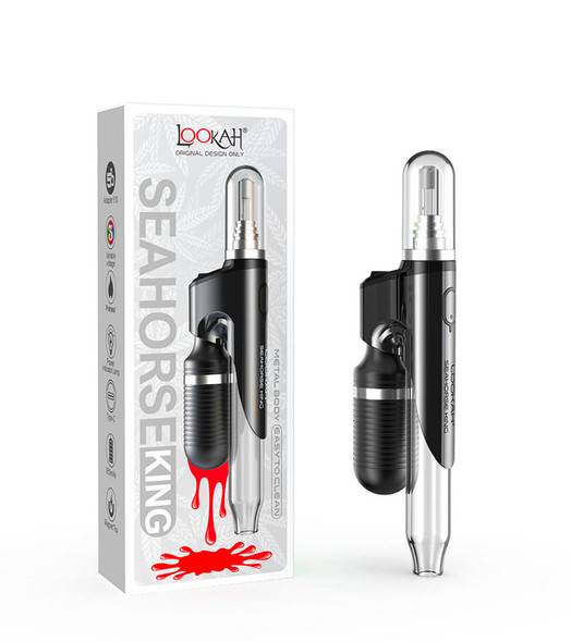 Lookah Seahorse King Black: Dab Pen Electric Nectar Collector Lookah Seahorse King Black: Dab Pen Electric Nectar Collector