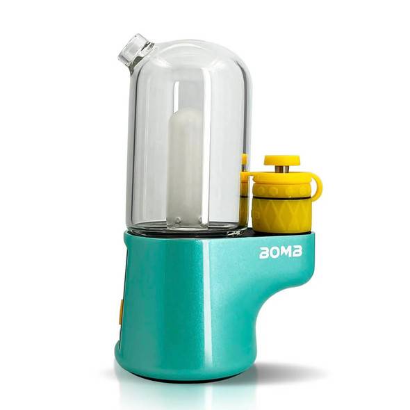 BOMB Pro Mini Portable Electric Dab Rig: Teal