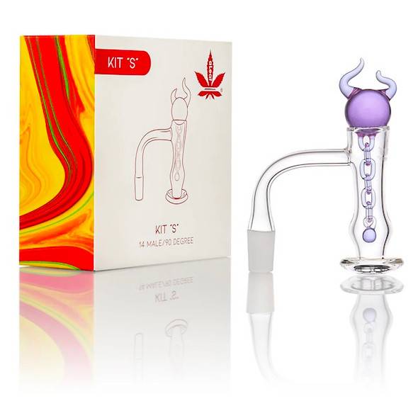 Quartz Banger Kit: 14mm Male 90 Degree - aLeaf "S"