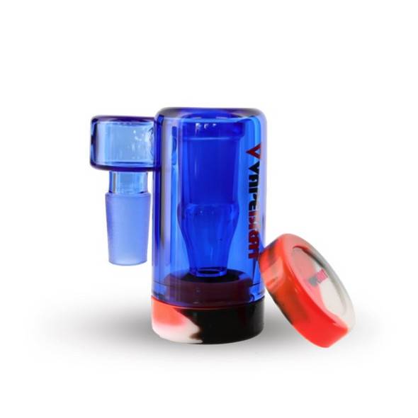 14mm Reclaim Catcher: Sidecar 14mm Male 90 Degree - Blue