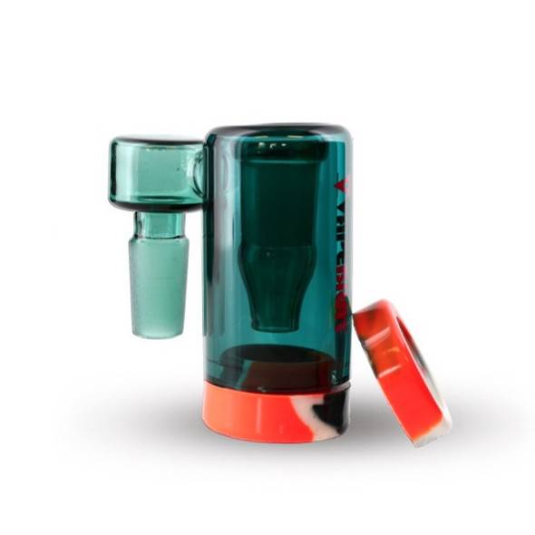 14mm Reclaim Catcher: Sidecar 14mm Male 90 Degree - Green