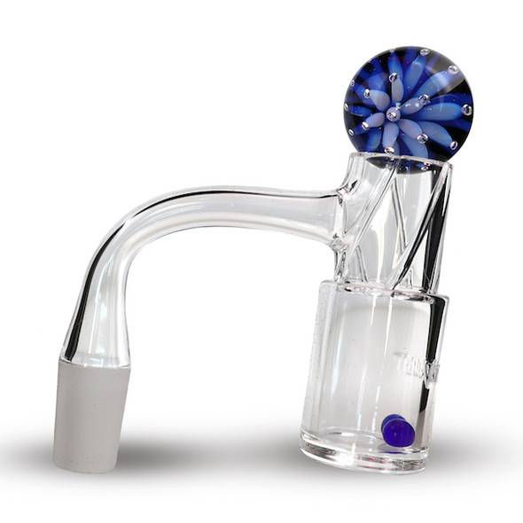 Cyclone Quartz Banger with Vortex Airflow: 14mm Male 90 Degree