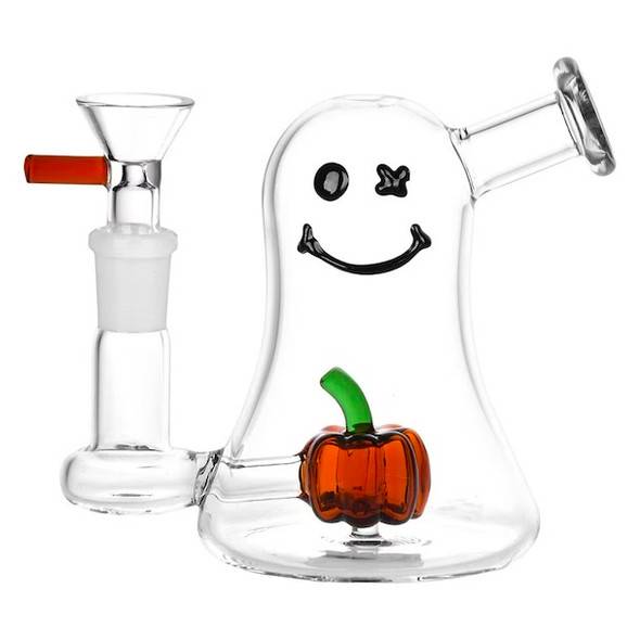 Halloween Mini Dab Rig: Lil Ghosty 4.5" - Ghost Rig