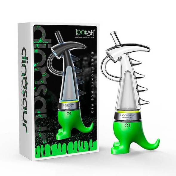 Lookah Dinosaur Green: Electric Dab Rig for Wax Lookah Dinosaur Green: Electric Dab Rig for Wax