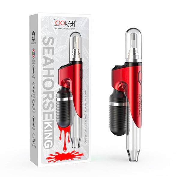 Lookah Seahorse King Battery Red: Electric Dab Straw Kit