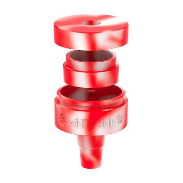 Reclaim It Silicone Reclaim Catcher 14mm-18mm: Red White