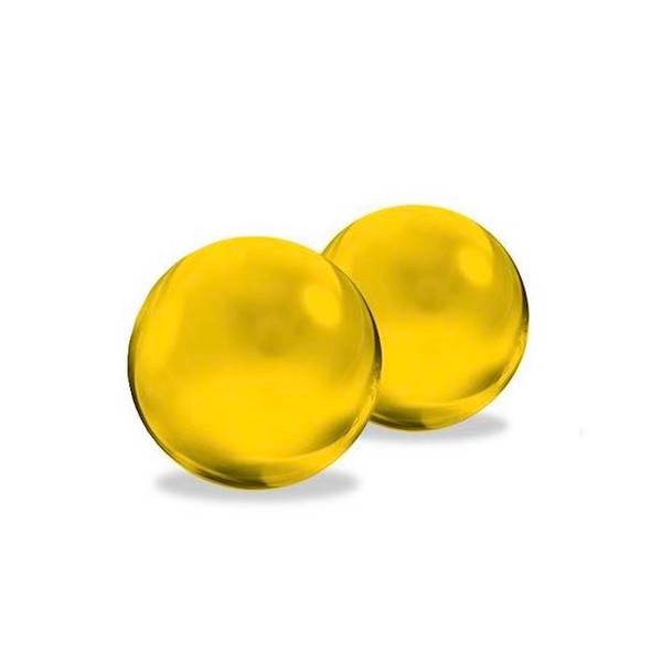 6mm Quartz Terp Pearl Banger Bead - Citrine 2 Pieces