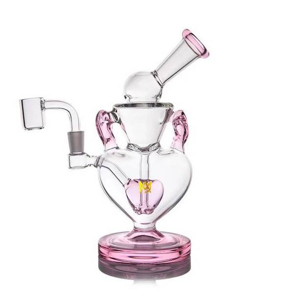 MJ Arsenal Valentines Rig: Recycler Dab Rig - Melting Hearts