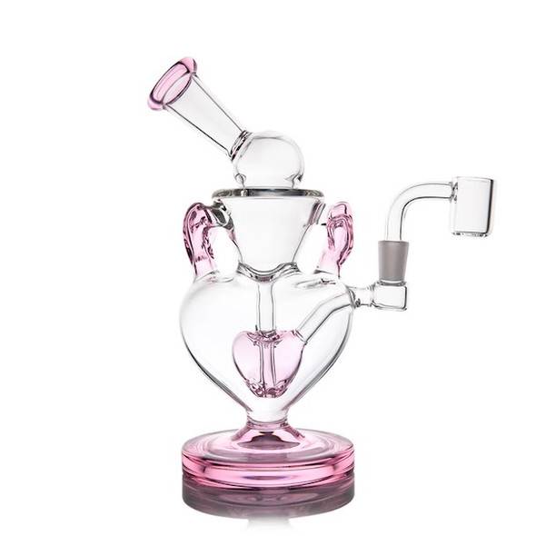 MJ Arsenal Valentines Rig: Recycler Dab Rig - Melting Hearts