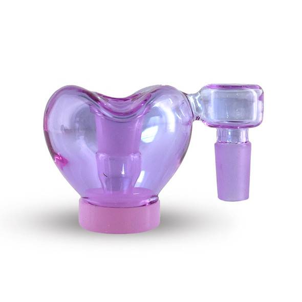 Purple Reclaim Catcher Heart: Preppy La Peui 14mm Male 90 Degree