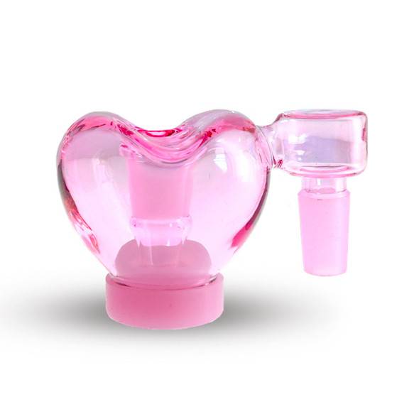 Reclaim Catcher Pink Heart: Preppy La Peui 14mm Male 90 Degree