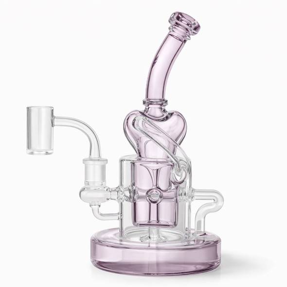 Pink Heart Dab Rig by Preppy La Peui: Self Love Self Care Series