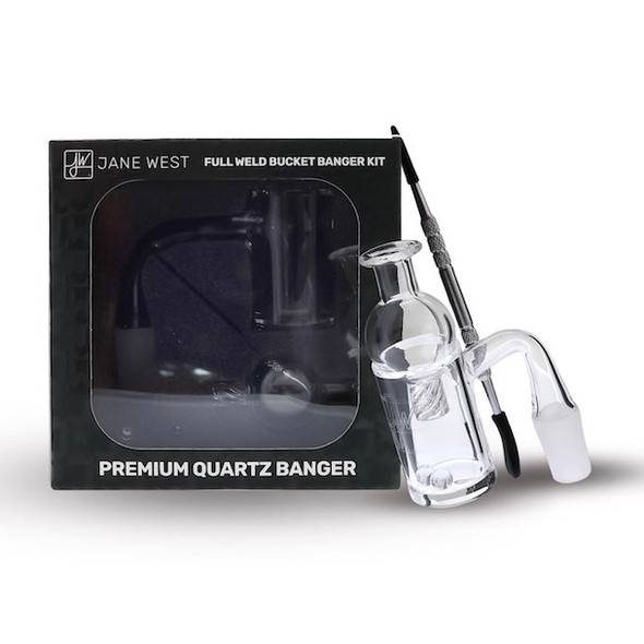 Quartz Banger Kit: Full Weld 14mm Male 90 Degree