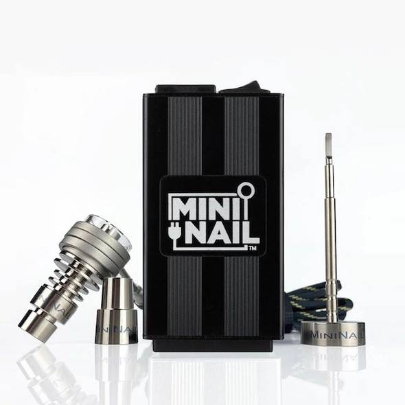 MiniNail E-Nail Kit with Hybrid Quartz Titanium Nail - Black
