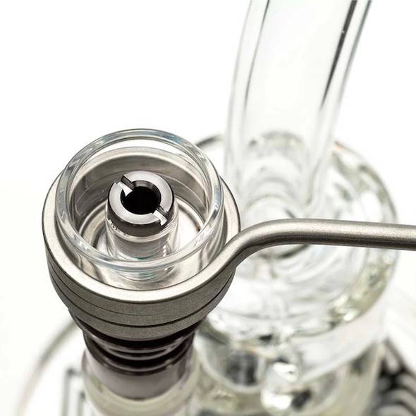 MiniNail E-Nail Dabbing Kit with Hybrid Quartz Titanium Nail - Black