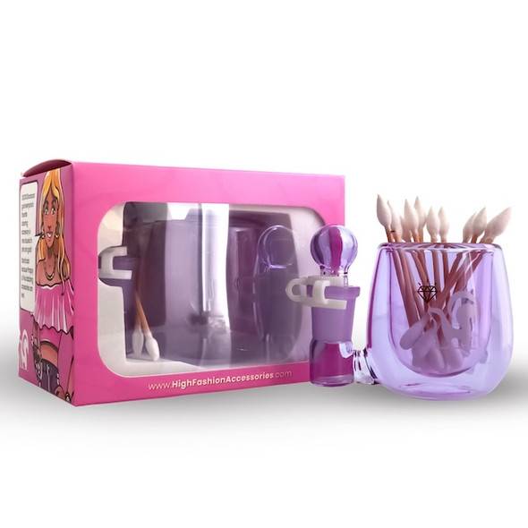 Iso Station Glass Dab Station: Purple - Preppy La' Peui
