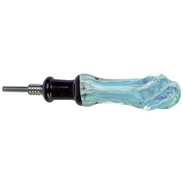 3" Twisted Nectar Collector with 10mm Titanium Tip - Blue