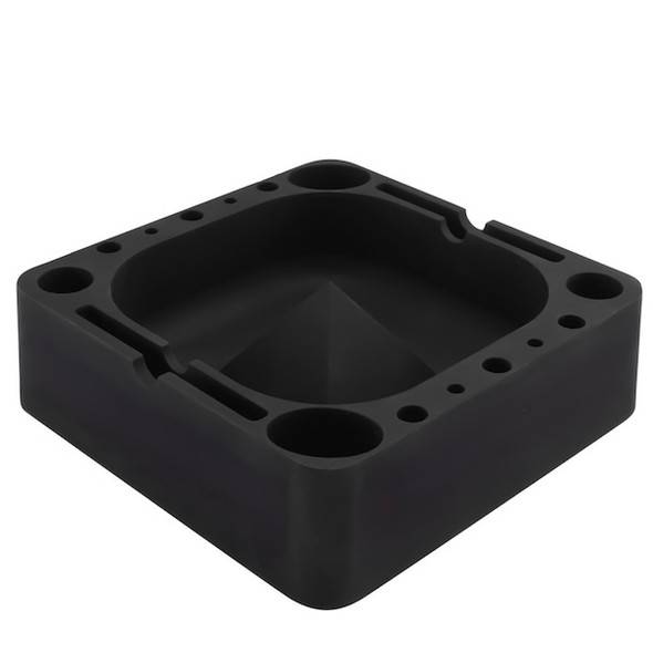 Square Silicone Dab Station - Black Square Silicone Dab Station - Black