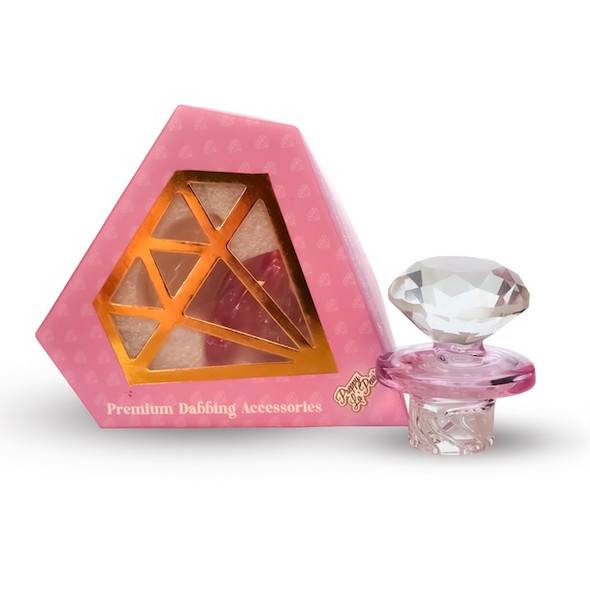 Diamond Carb Cap: Preppy La Peui Pink Spinner Cap