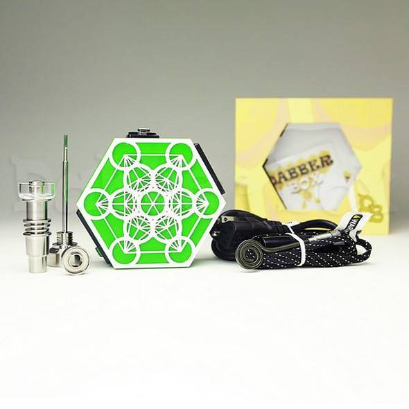  Dabber Box 3D Printed Honeycomb Enail - Metatron's Cube 