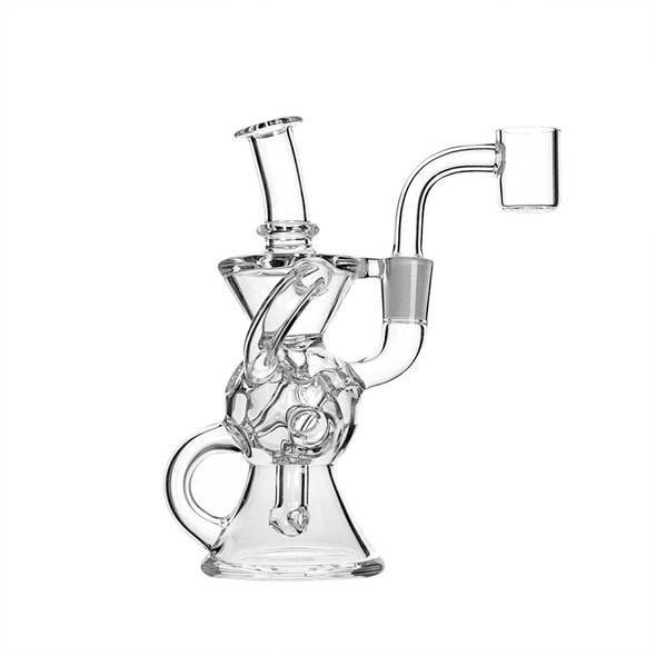 Micro Wax Rig FTK Double Uptake Klein Recycler 5.5": VapeBrat