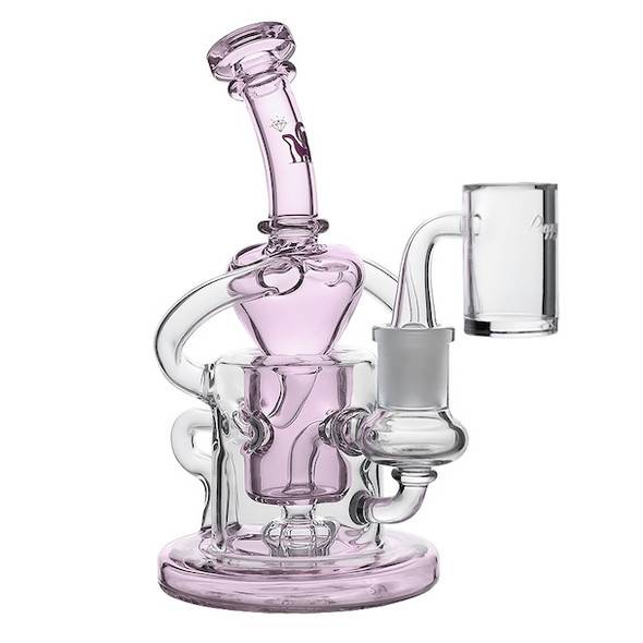 Pink Heart Mini Dab Rig by Preppy La Peui: Self Love Self Care Series