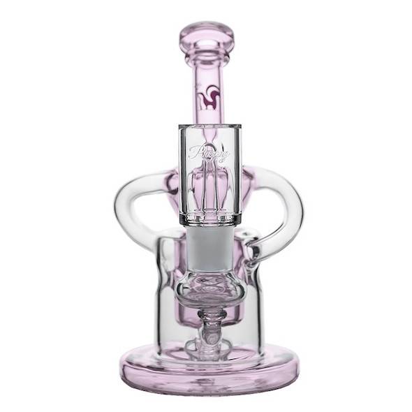 Pink Heart Mini Dab Rig by Preppy La Peui: Self Love Self Care Series