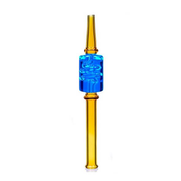 Freezable Nectar Collector with Frozen Glycerin Coil: 6.5" Amber