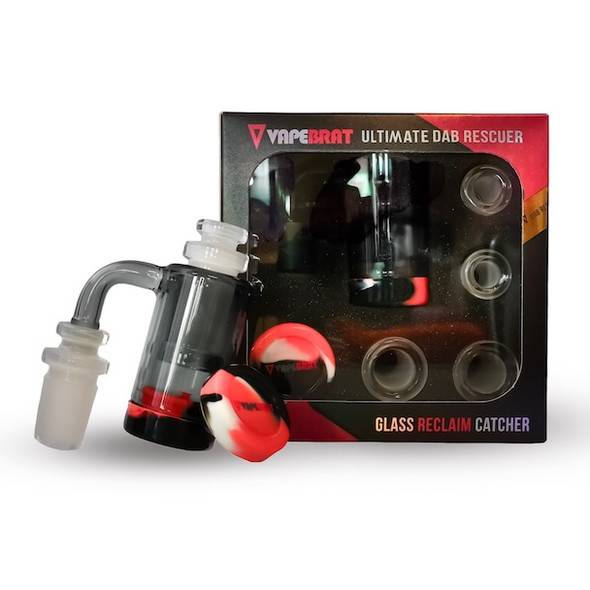 Universal Dab Rig Reclaim Catcher: Black 10mm, 14mm, 18mm