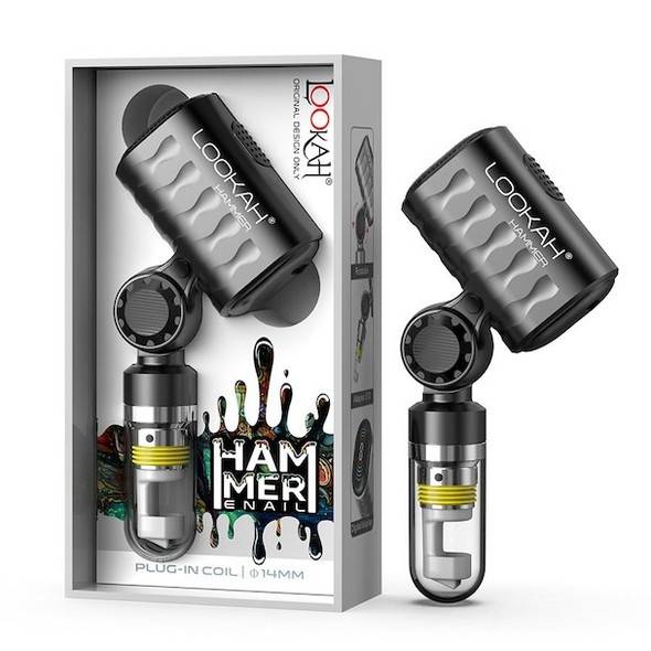 Lookah Hammer Enail: Mini Portable Enail for Dab Rig - Black Lookah Hammer Enail: Mini Portable Enail for Dab Rig - Black