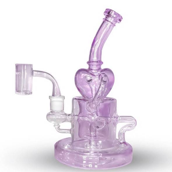 Purple Heart Dab Rig by Preppy La Peui: Self Love Self Care Series