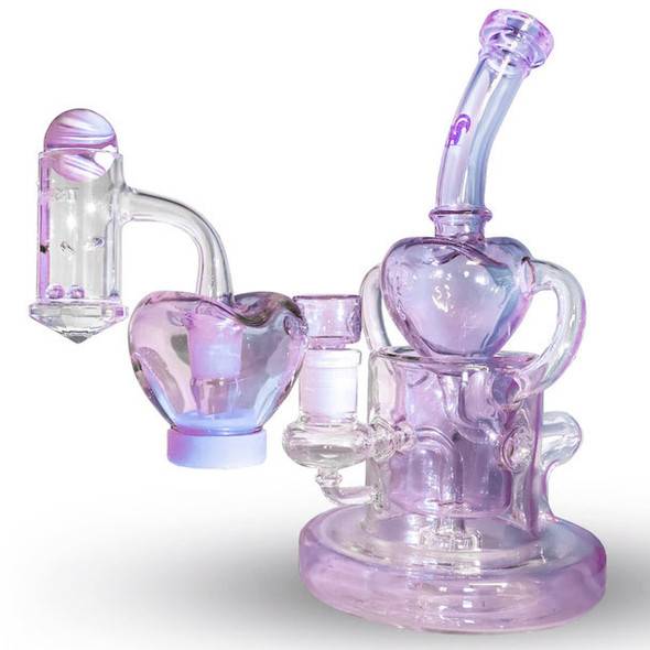 Purple Heart Dab Rig by Preppy La Peui: Self Love Self Care Series