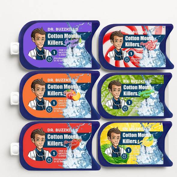 Dr. Buzzkill: Cotton Mouth Killers - 6 Pack Mouthwatering Candy Dr. Buzzkill: Cotton Mouth Killers - 6 Pack Mouthwatering Candy