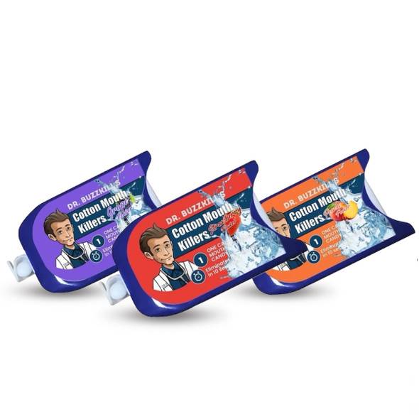Dr. Buzzkill: Cotton Mouth Killers - Fruit 3 Pack Mouthwatering Candy
