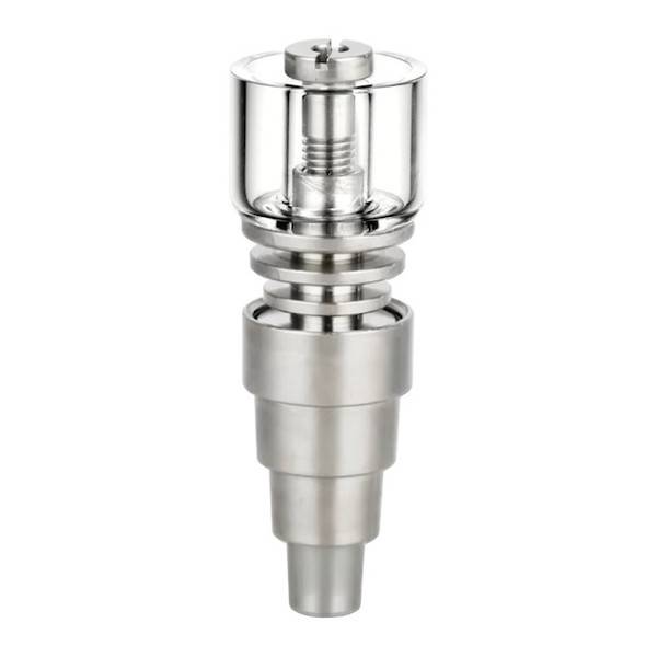 Hybrid Titanium Dab Nail - Quartz Deep Dish Nail: 25mm