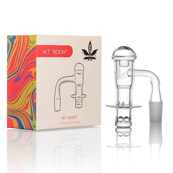 aLeaf "Boom" Quartz Banger Kit: 14mm Male 90 Degree