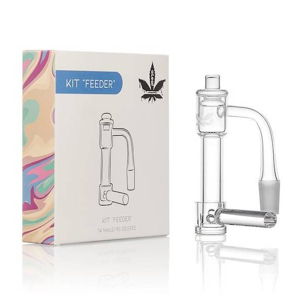 aLeaf "Feeder" Quartz Banger Kit: 14mm Male 90 Degree