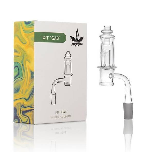 aLeaf "Gas" Quartz Banger Kit: 14mm Male 90 Degree