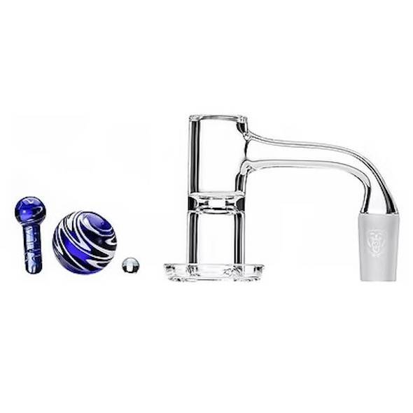 Bear Quartz Slurper Set: Full Weld Quartz Banger Kit Bear Quartz Slurper Set: Full Weld Quartz Banger Kit