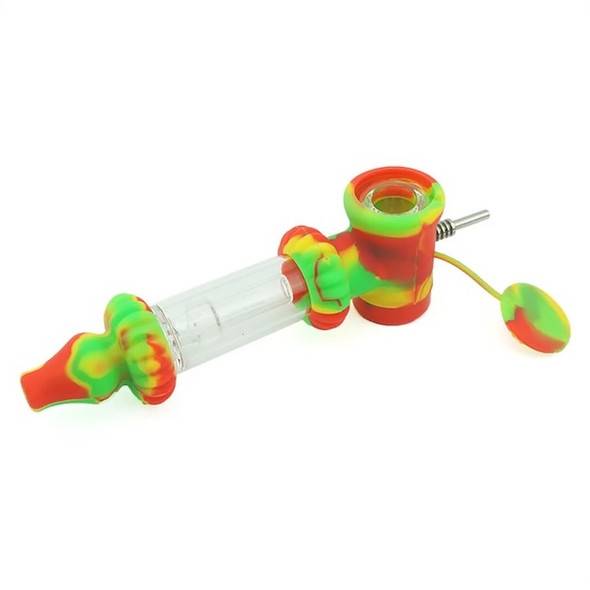 2 in 1 Silicone Nectar Collector and Dry Herb Pipe 2 in 1 Silicone Nectar Collector and Dry Herb Pipe