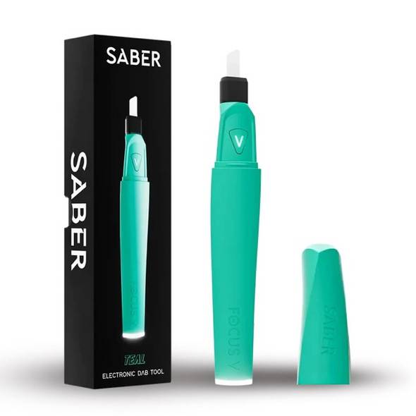 Saber Hot Knife: Focus V Electric Dabber - Teal Saber Hot Knife: Focus V Electric Dabber - Teal