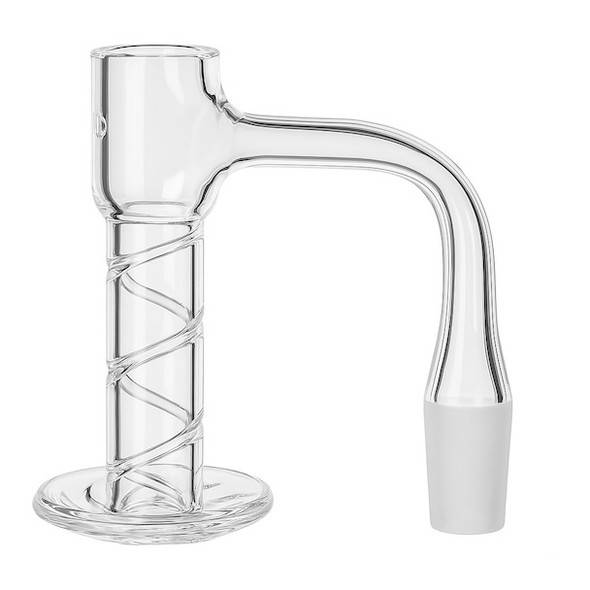 VapeBrat Swirl Terp Blender Banger: 14mm Male 90 Degree