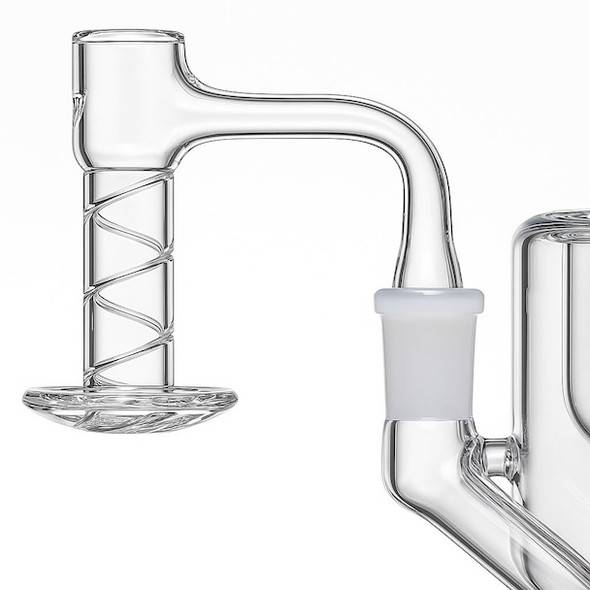 VapeBrat Swirl Terp Blender Banger: 14mm Male 90 Degree